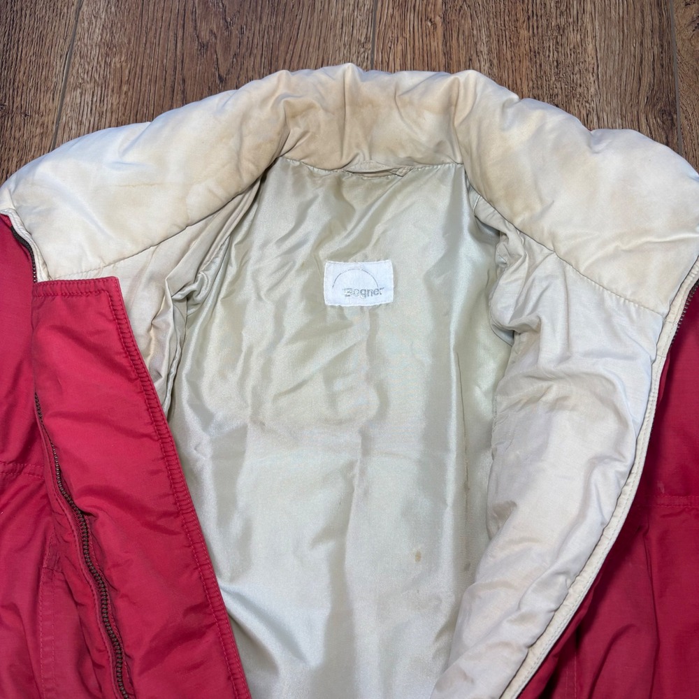 Vintage Bogner Red Goose Down Puffer Ski Jacket USA Made Womens EUR 36 Retro - Picture 13 of 13